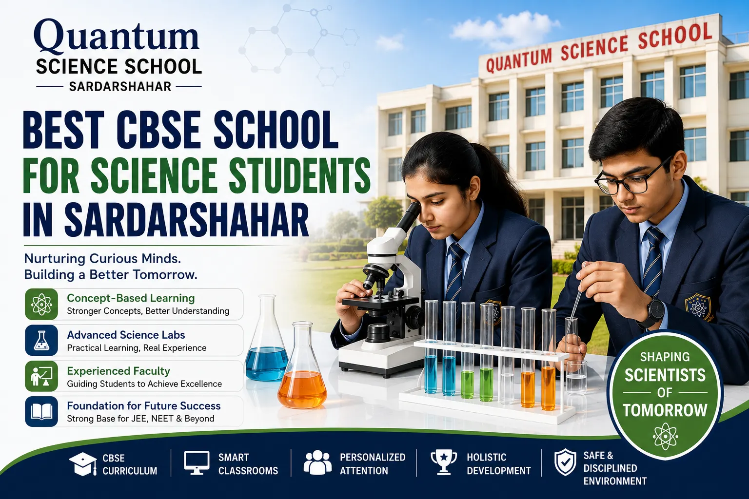 Best CBSE School for Science Students in Sardarshahar