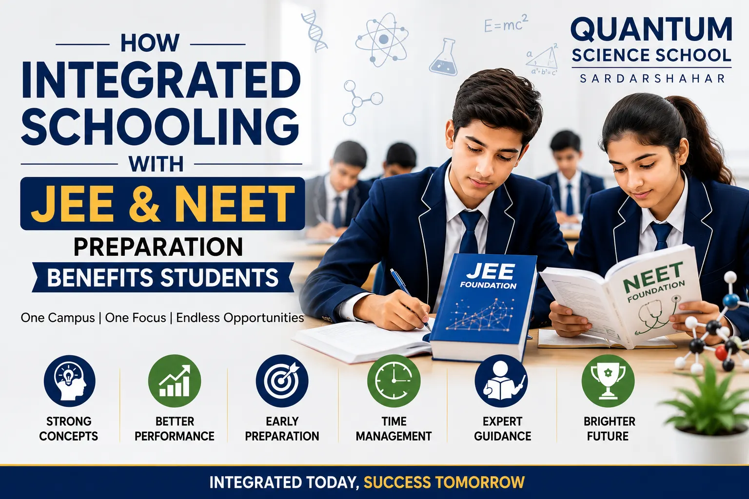 How Integrated Schooling with JEE & NEET Preparation Benefits Students